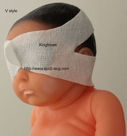 Chine Produits infantiles de bébé de tissu de protection oculaire de style non-tissé du masque V bleus et couleur blanche fournisseur