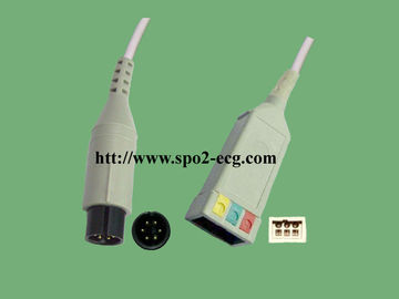 Chine Pro aa 2/6 Pin 1000 de GE ECG d'avance du câble médical multi - liez le système de prise fournisseur