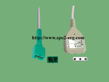 Chine Matériel réutilisable du câble TPU d'avance de l'une seule pièce ECG avec le modèle de DB9M/MD6M fournisseur