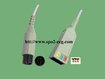 Chine GE-MEDICAL Pro1000/Datex-Ohmeda_IEC, 3/5lead, agrafe et rupture, rond 6pin, TPU, 40in) (de 102cm/2Pin fournisseur