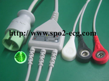 Chine Les laboratoires spatiaux GE ECG câble 90496 le transfert à faible bruit de signal de style d'Ultraview TRU-LINK fournisseur