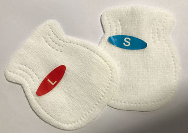 Chine S L produits uniques de soin de bébé de style de taille pour les gants nouveau-nés d'élastique de tissu fournisseur