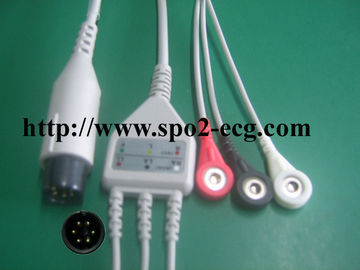 GE-MEDICAL Pro1000/Datex-Ohmeda_IEC, 3/5lead, agrafe et rupture, rond 6pin, TPU, 40in) (de 102cm/2Pin fournisseur